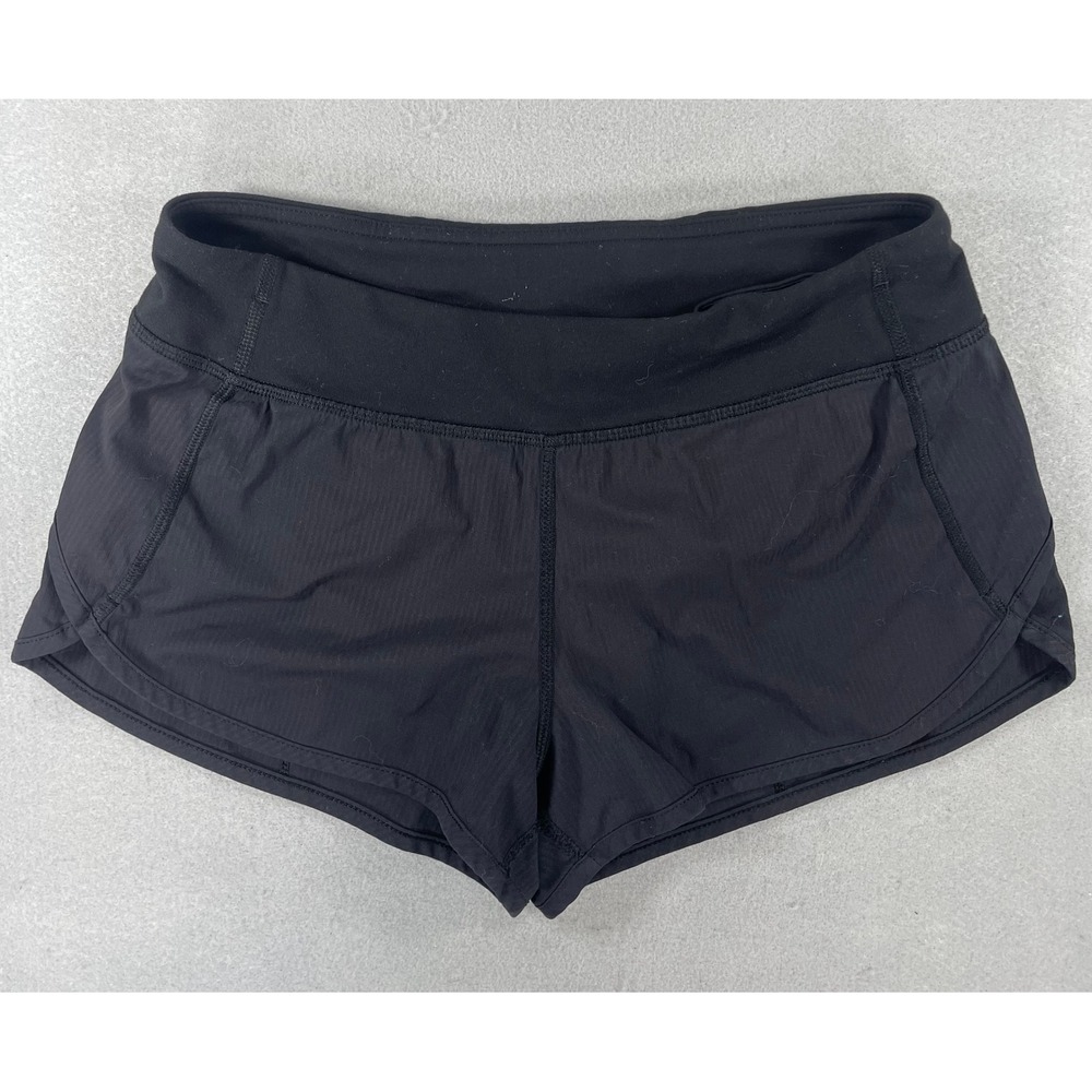 Ivivva by Lululemon Girls Shorts Rhythmic Run Black Nylon Spandex 14